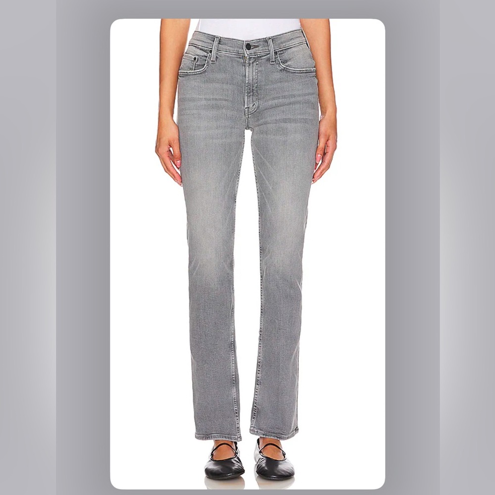 Mother Jeans - Skimp Mid Rise Jeans, Size 25, Color “Barely There” Gray